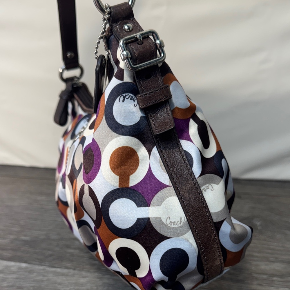 Coach Multicolor Circle Pattern Shoulder Bag small shoulder bag - Picture 3 of 11